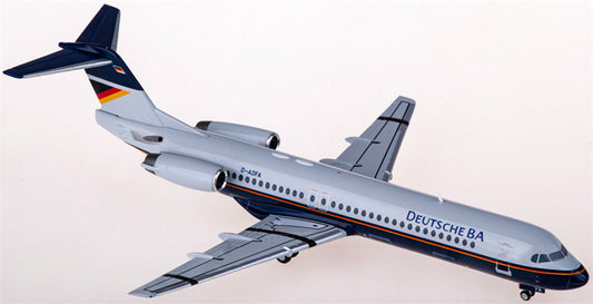 Herpa Deutsche BA Fokker 100 D-ADFA 1:200 Diecast Model view 1