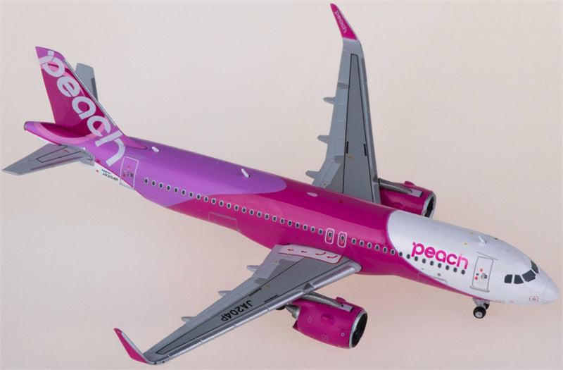 JC Wings Peach Aviation for Airbus A320neo JA204P 1:400 Airplane Pre-built  Airliner Model Display