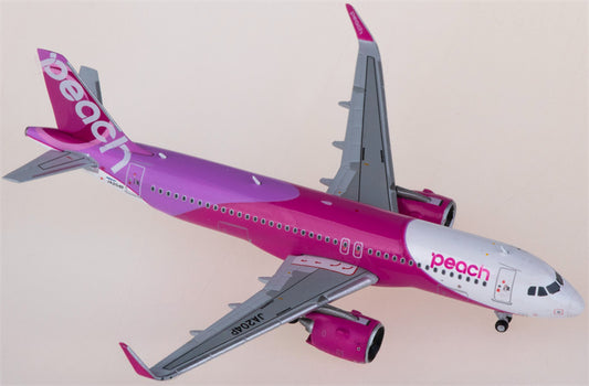 JC Wings Peach Aviation for Airbus A320neo JA204P 1:400 Airplane Pre-built  Airliner Model Display