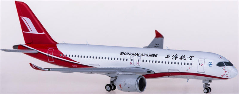 JC Wings Shanghai Airlines for Comac C919 1:400 Airplane Pre-built  Airliner Model Display
