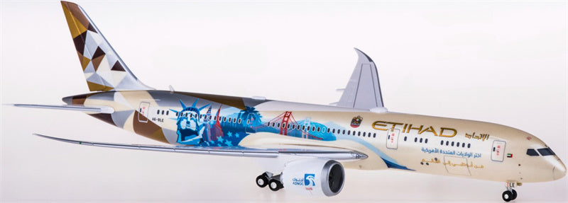 Herpa Etihad Airways Boeing 787-9 Dreamliner A6-BLE Choose the USA 1:200 ABS Model view 4
