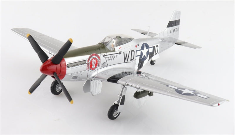 HOBBY MASTER P51D Mustang USAAF 335 FS/4 FG Captain Ted Lines 1:48 Aircraft Pre-built Model