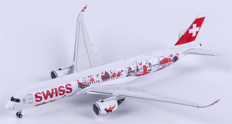 NG Models Swiss Airbus A350-900 HB-IFA 1:400 Diecast Model view 4