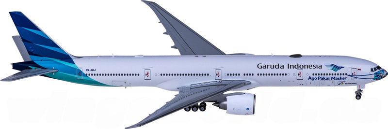 JC Wings Garuda Indonesia Boeing 777-300ER PK-GIJ 1:400 Diecast Model view 3