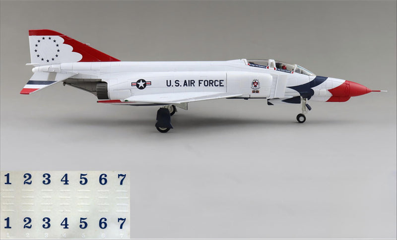 HOBBY MASTER USAF F-4E Thunderbirds 1:72 Model 1973/74 season Water sticker version