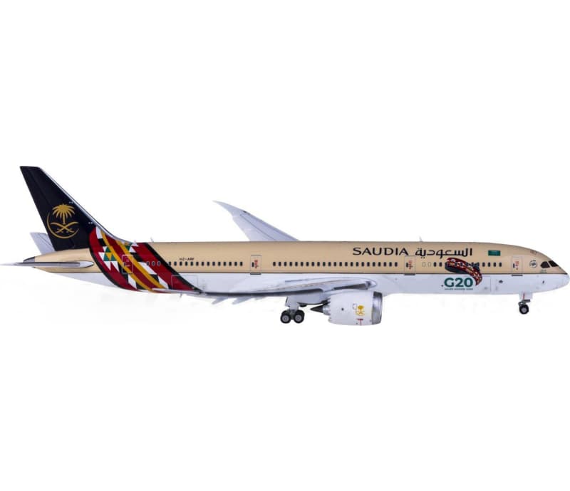 JC Wings Saudia Boeing 787-9 Dreamliner HZ-ARF Flaps down 1:400 Aircraft Pre-built  Airliner Model Display