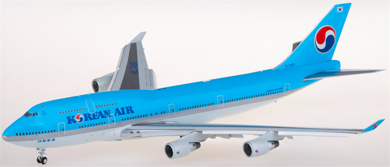 JC Wings Korean Air Boeing 747-400 HL7461 Flaps Down 1:200 Diecast Model view 4
