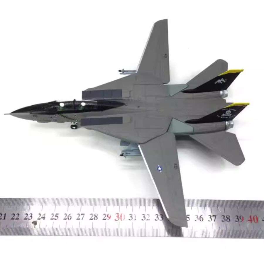 FLOZ F14 Tomcat fighter jet Fine edition dark gray 1:100 Aircraft Pre-built Model