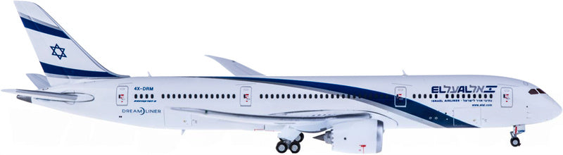 Geminijets EL AL Israel Airlines Boeing 787-9 4X-DRM 1:400 Diecast Model view 2