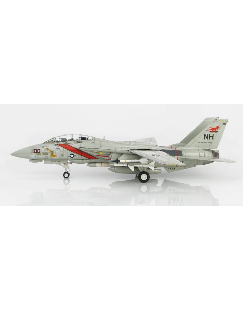 HOBBY MASTER US Navy F-14A VF-114 Aardvarks 1:72 Model 1991  NH100 USS Abraham 159608