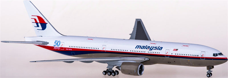 JC Wings Malaysia Airlines for Boeing 777-200 9M-MRB 50 years 1:400 Airplane Pre-built  Airliner Model Display