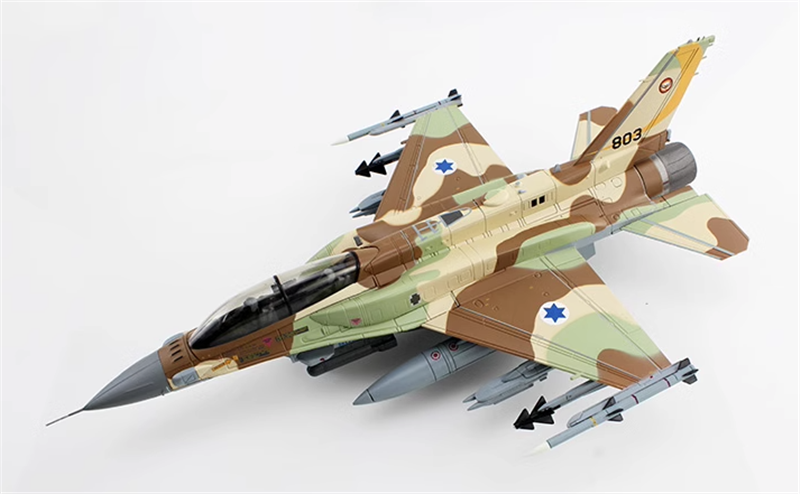 Hobby Master Lockheed F-16I Sufa IDF/AF 107th (Knights of the Orange Tail) Sqn #803 Hatzerim AB Israel Operation Breaking Dawn 2022 1/72 Aircraft Pre-built Model