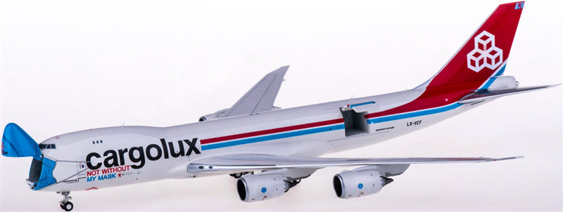 Geminijets Cargolux Boeing 747-8F LX-VCF Interactive Series 1:400 Diecast Model view 1