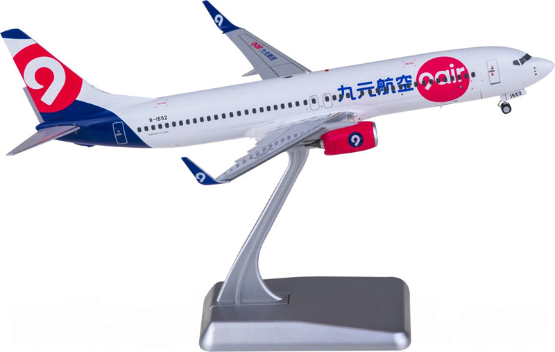 NG Models 9 Air Boeing 737-800 B-1552 1:200 Diecast Model view 1