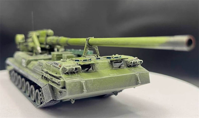 AM Russian Pion 2S7M M-1975 self-propelled howitzer with random tank numbers 1:72 Tank Pre-built Model