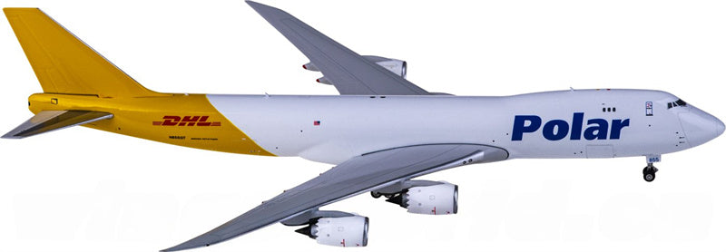 Phoenix Polar Air Cargo DHL Boeing 747-8F N855GT 1:400 Diecast Model view 2