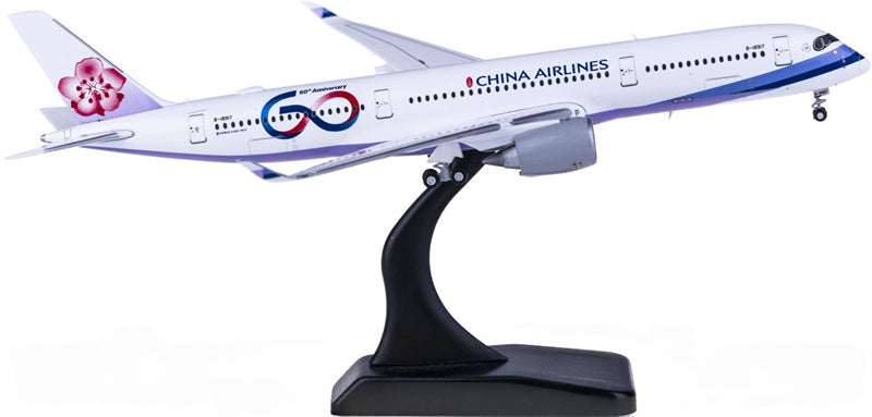 JC Wings China Airlines Airbus A350-900XWB B-18917 60th Anniversary 1:400 Diecast Model view 4