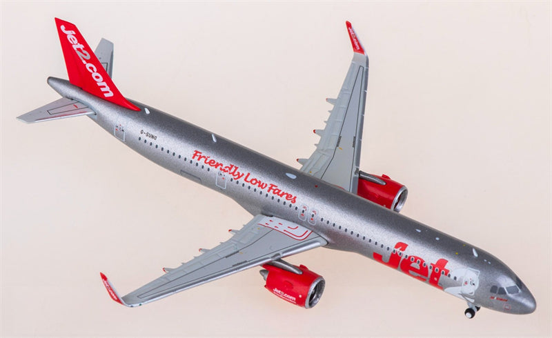 Geminijets Jet2 for Airbus A321neo G-SUNO 1:400 Airplane Pre-built  Airliner Model Display
