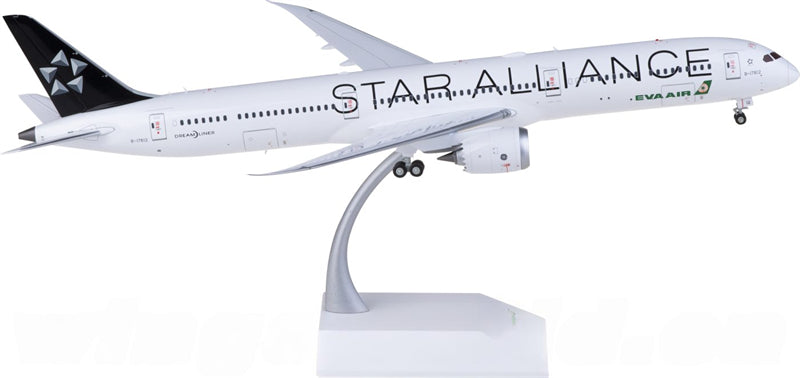 JC Wings EVA Air Boeing 787-10 Dreamliner B-17812 Star Alliance 1:200 Diecast Model view 1