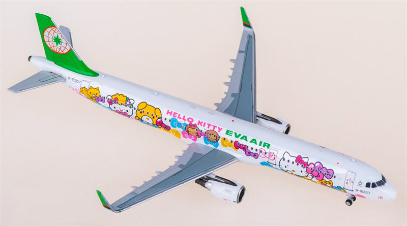 HYJLwings 1:400 EVA Air Airbus A321 B-16207 Model