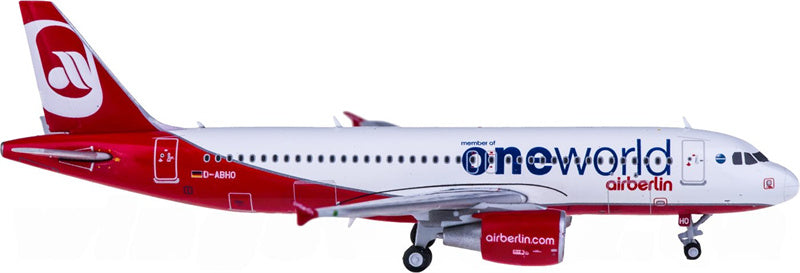 JC Wings Air Berlin Airbus A320 D-ABHO member of oneworld 1:400 Diecast Model view 2