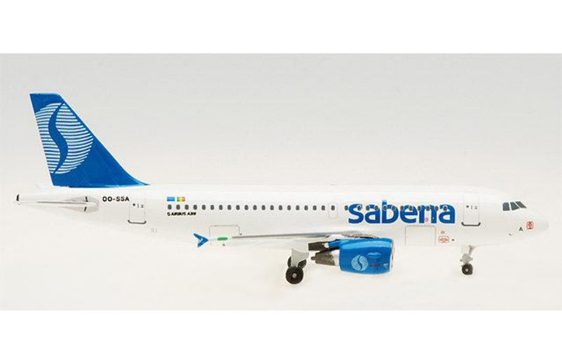 AeroClassics Sabena Airbus A319 OO-SSA 1:400 Aircraft Pre-built  Airliner Model Display