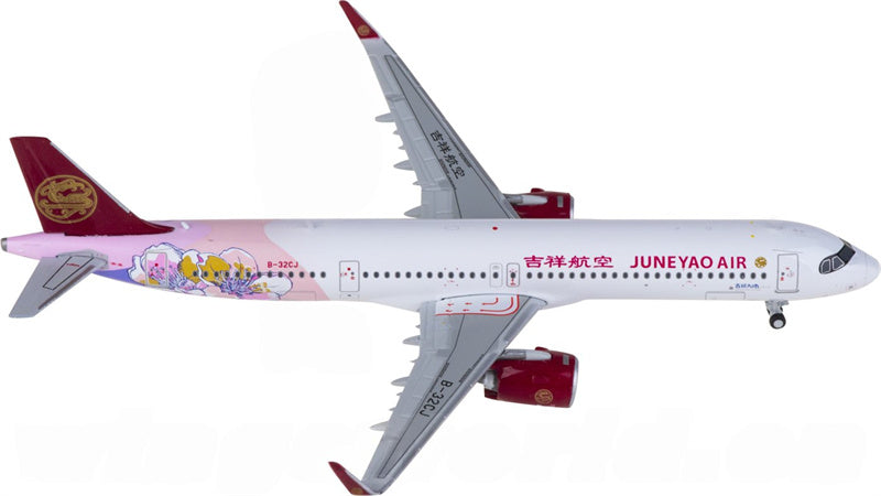 JC Wings Juneyao Airlines Airbus A321neo B-32CJ 1:400 Diecast Model view 2