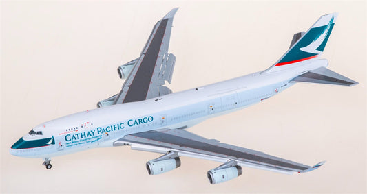 CW model Cathay Pacific for Boeing 747-400BCF B-HOU Flaps Down 1:400 Airplane Pre-built  Airliner Model Display