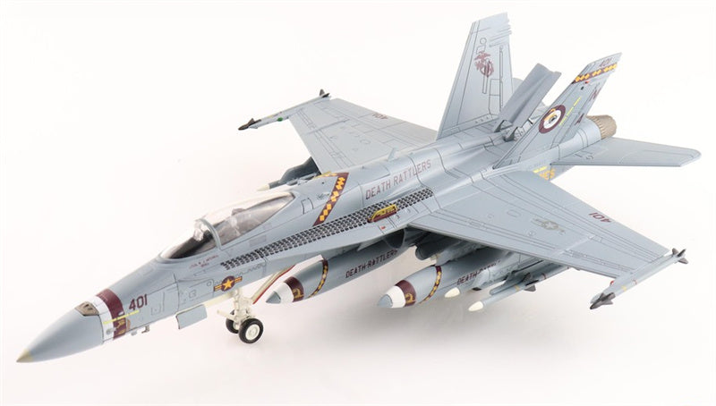 HOBBY MASTER F/A-18C Hornet Death Rattlers 165220NA-401 VMFA-323 US Marines 2021 1:72 Aircraft Pre-built Model