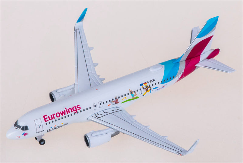 Herpa Eurowings Airbus A320 D-AEWP 1:500 Diecast Model view 1