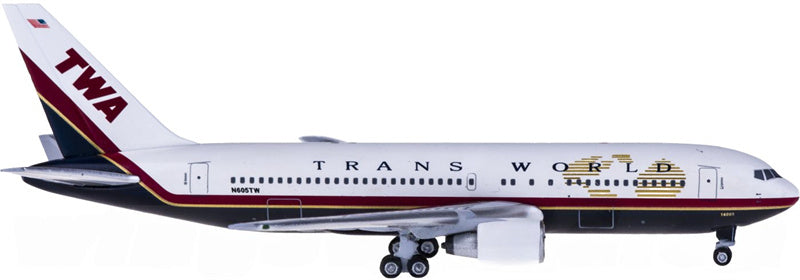 AeroClassics TWA Boeing 767-200 N605TW 1:400 Diecast Model view 3