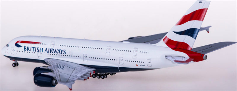 Geminijets British Airways for Airbus A380 G-XLED 1:400 Airplane Pre-built  Airliner Model Display