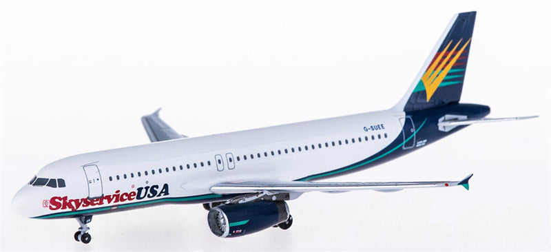 AeroClassics Skyservice for Airbus A320 G-SUEE 1:400 Aircraft Pre-built  Airliner Model Display