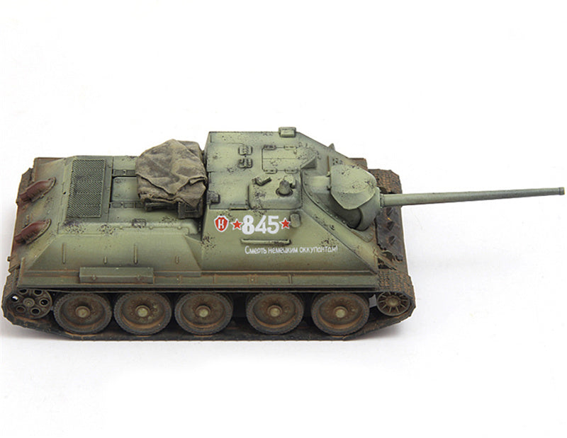 S-MODEL SU-85 845 1047th Self-propelled Artillery Regiment 3rd Baltic Front Latvia October 1944 1:72 Tank Pre-built Model