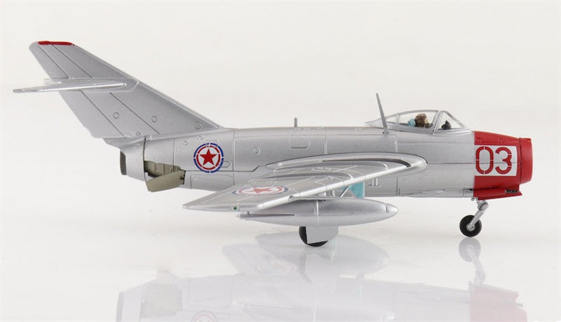 HOBBY MASTER MIG-15bis Red 03 Chinese People's Volunteers Air Force 1950s 1:72 Aircraft Pre-built Model