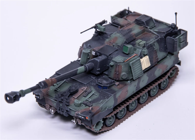 T-MODEL US M109A7 self-propelled howitzer 155mm w/ Ammunition truck NATO Color 1:72 Tank Pre-built Model