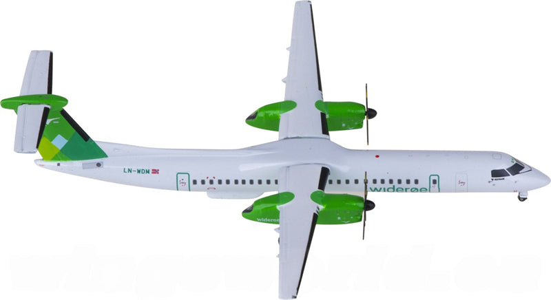 Geminijets Wideroe for Bombardier for Dash 8 Q400 LN-WDM 1:400 Airplane Pre-built Airliner Model Display