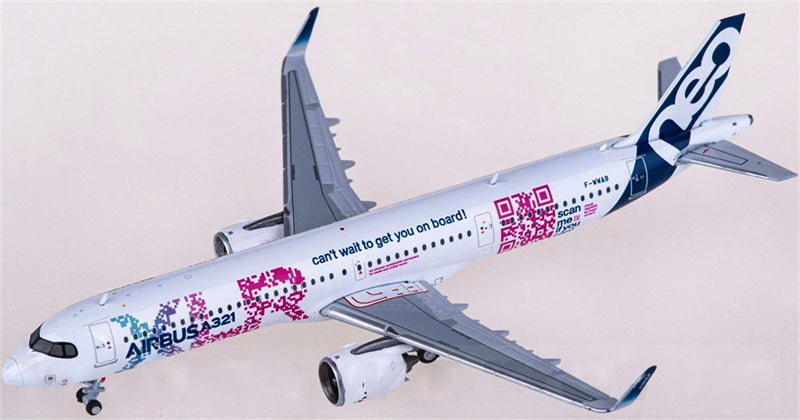 JC Wings Airbus A321neo F-WWAB XLR journey 1:400 Diecast Model view 1