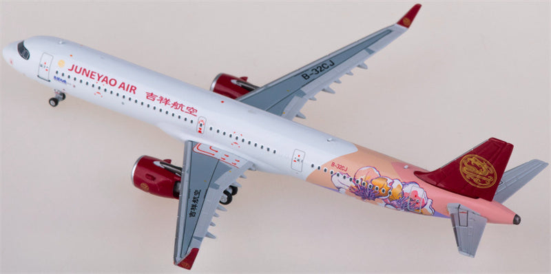 NG Models Juneyao Air for Airbus A321neo B-32CJ 1:400 Airplane Pre-built  Airliner Model Display