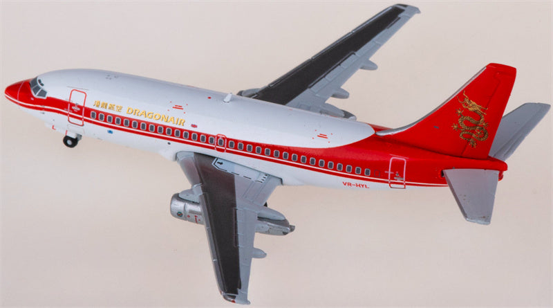 JC Wings Dragonair Boeing 737-200 VR-HYL 1:400 Diecast Model view 3