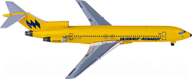 AeroClassics Hughes Airwest Boeing 727-200 N721RW 1:400 Diecast Model view 1