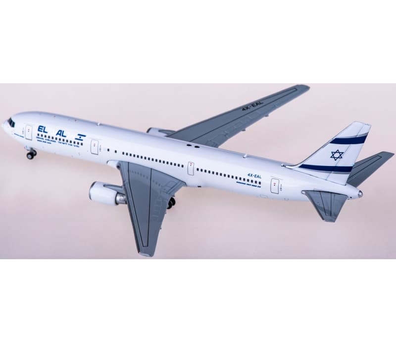 JC Wings El Al Boeing 767-300ER 4X-EAL 1:400 Aircraft Pre-built  Airliner Model Display