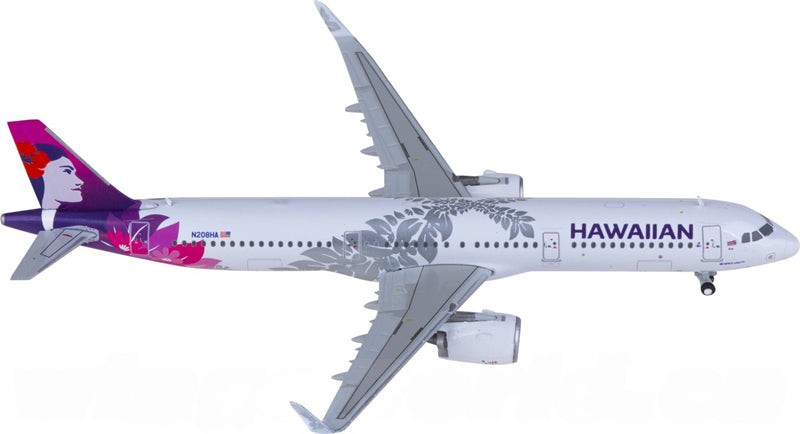 Geminijets Hawaiian Airlines Airbus A321neo N208HA 1:400 Diecast Model view 2