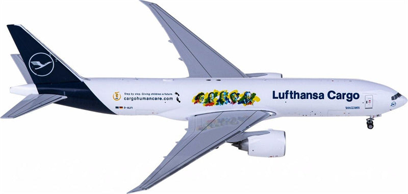 NG Models Lufthansa Cargo Boeing 777F D-ALFI 1:400 Diecast Model view 3