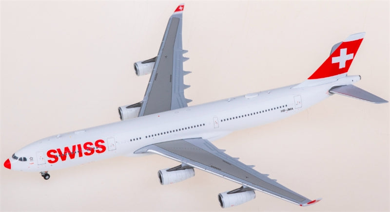 JC Wings Swiss Airbus A340-300 HB-JMA 1:400 Diecast Model view 3