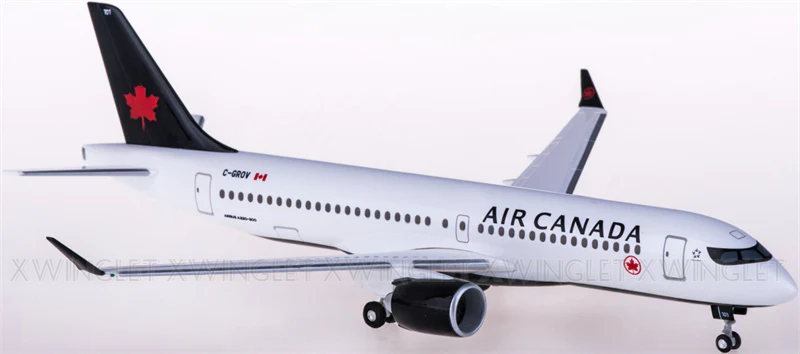 Watermarked - Hogan Air Canada Airbus A220-300 C-GROV 1:200 ABS Model